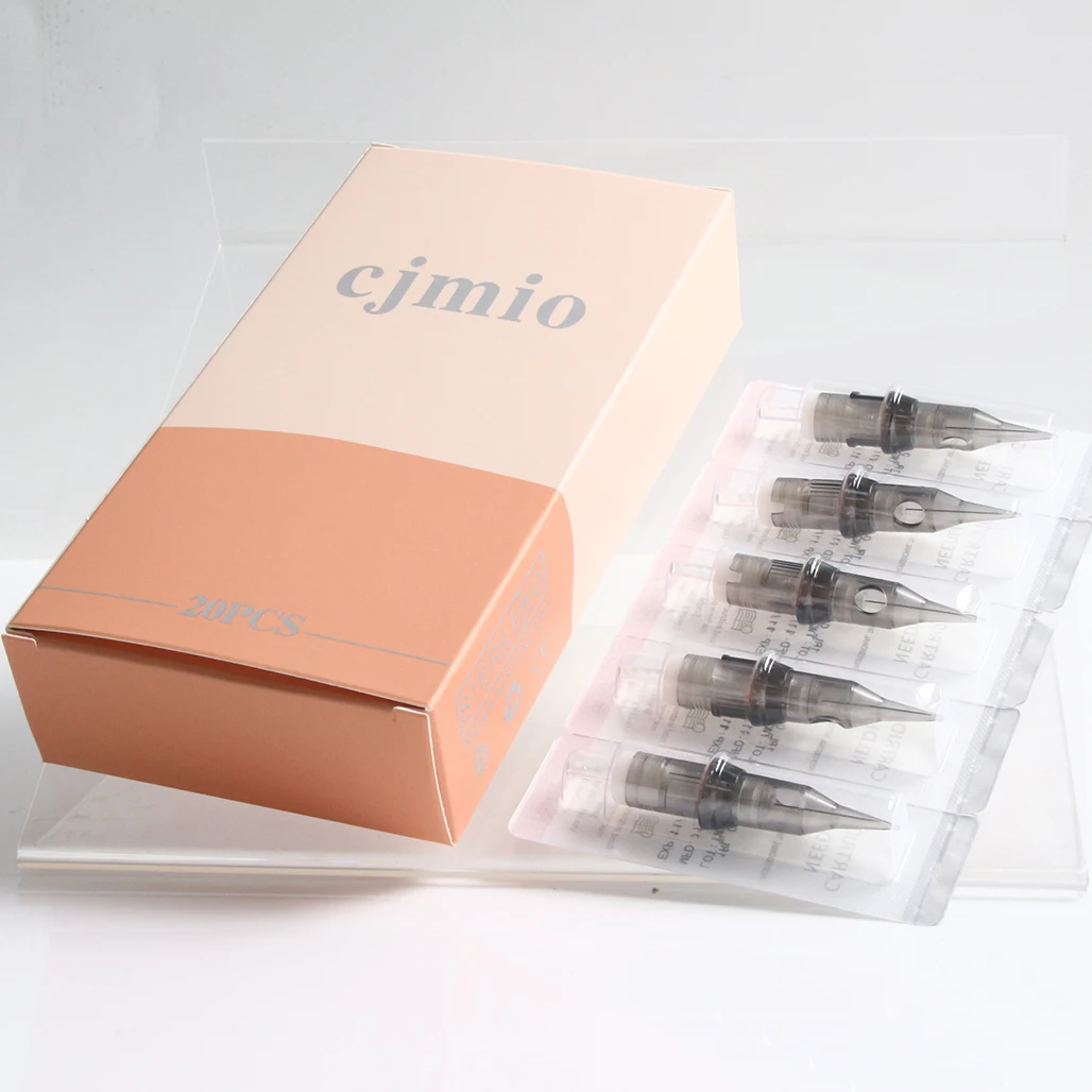 CJMIO-Cartouche de tatouage universelle, aiguille pour maquillage semi-continu, Eyeblogglips Legiiner Microblading Tattoo, 20 pièces, 1ATV, 0.25mm, 3ATV