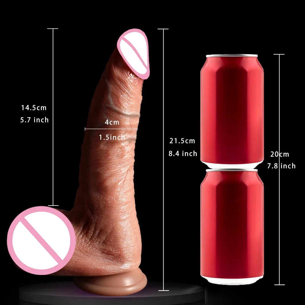 Super Real Skin Penis Realistic Dildo Soft Flexible Huge Cock with Suction Cup Adult Sex Toys for Woman Masturbation Anal Dick