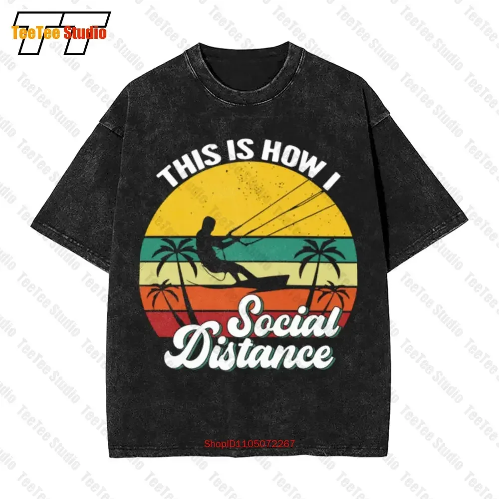 Kitesurfing This Is How I Social Distance Oversized T-Shirt Y3H5