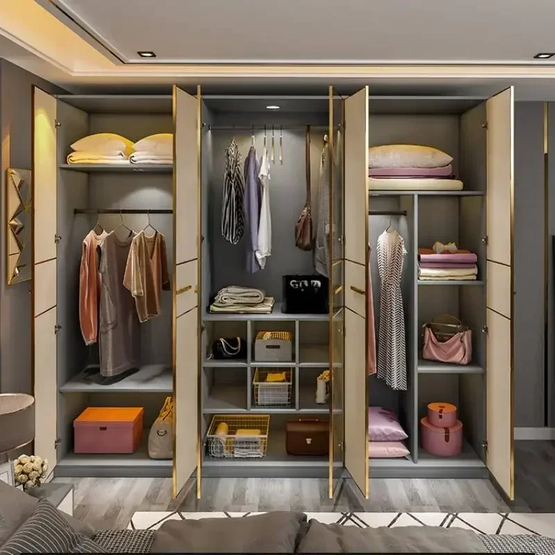 Bedroom Wardrobes Glass Doors Orgnizer Modular Organizer Storage Wardrobe Bedroom Organizer Office Guarda Roupa Trendy Furniture