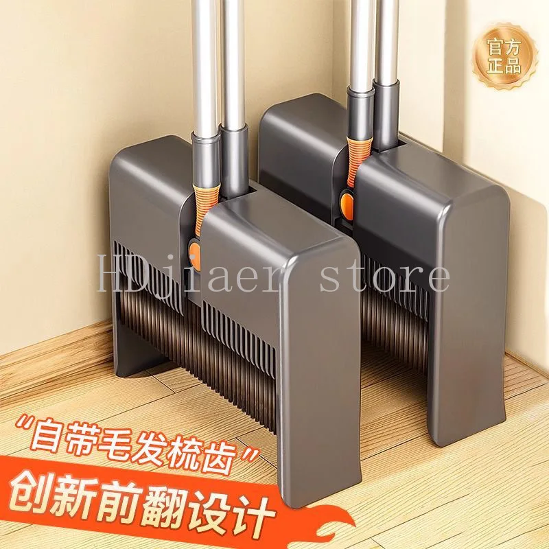 

2025 new folding broom dustpan set combination household thickened cleaning tool non-stick hair garbage shovel