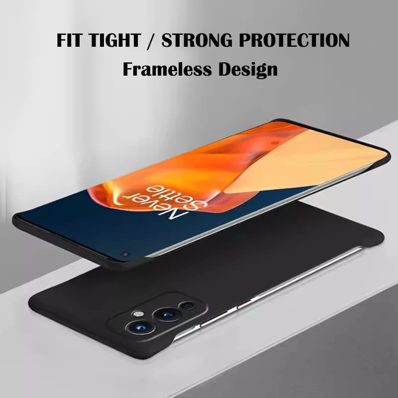 Solid Candy Color Frameless Hard PC Back Cover Case For Oneplus 9 9R 9RT 9Pro 8 8 Pro 8T ShockProof Ultra Thin Cases