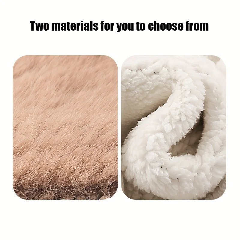 Ginocchiere foderate in pile ispessito, doppio strato, comode, adatte sia per uomini che per donne, calore e protezione invernali