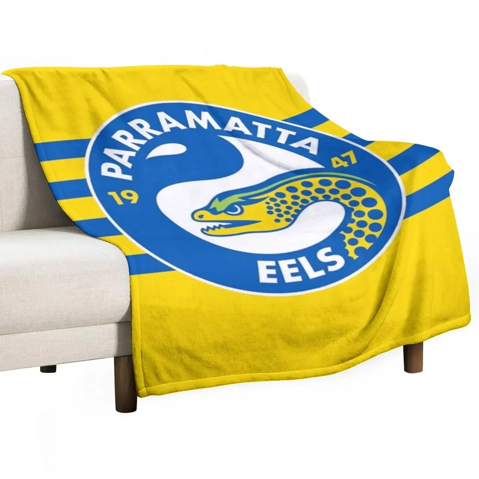 Parramatta Eels Throw Blanket Beach Multi-Purpose Weighted Flannel Blankets