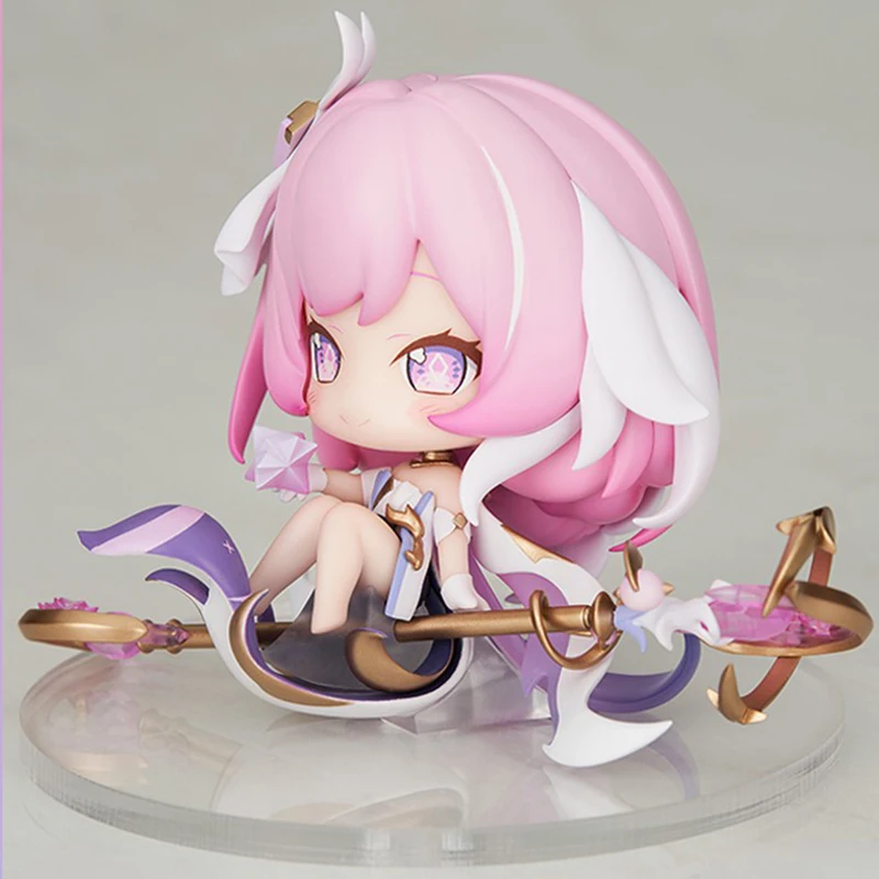 Mihoyo Honkai 3rd Elysia Authentic Self Herrscher Human Q-Version Character Cute Design Figure Kawaii Game Figurine Fans Gifts