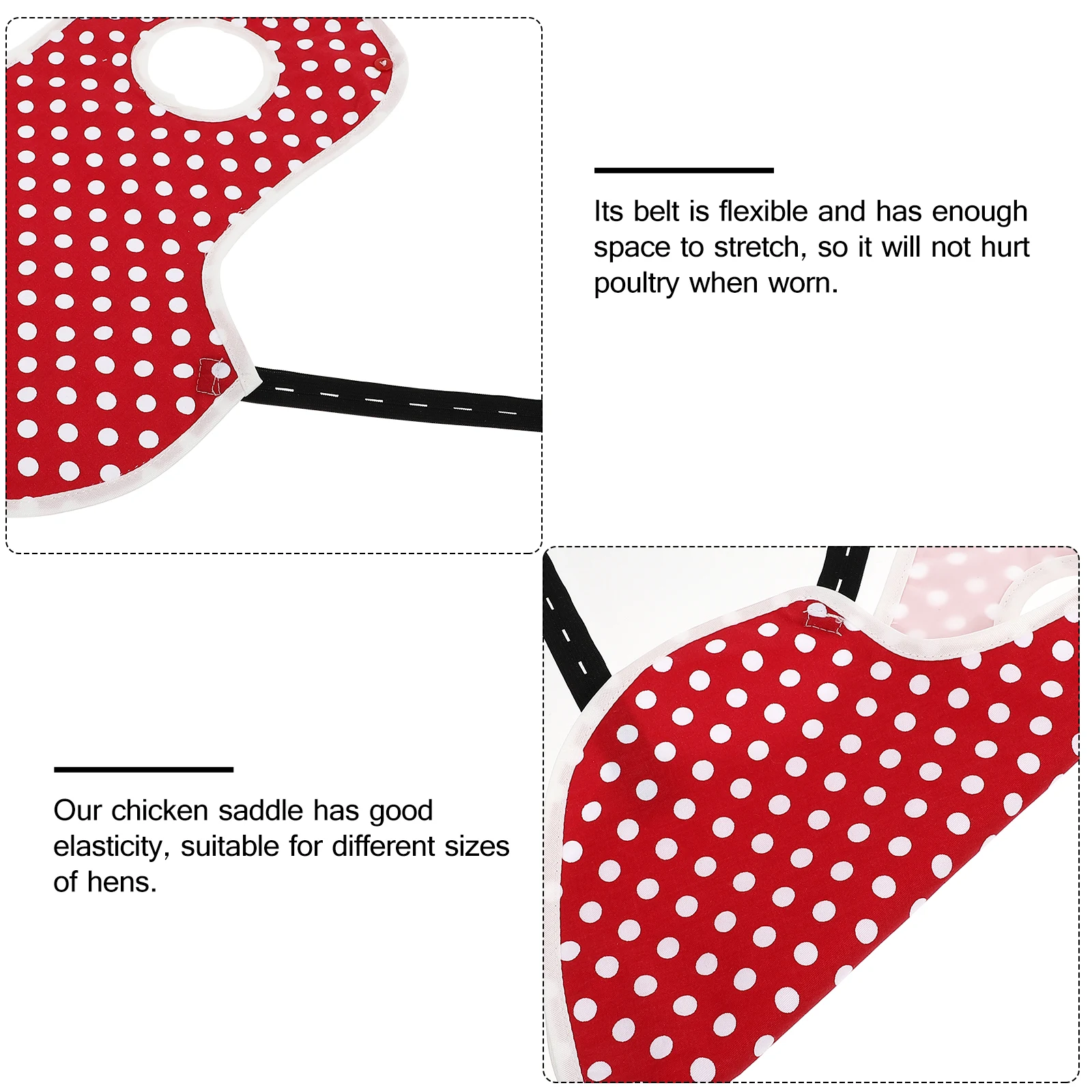 

1pc Chicken Saddle Hen Apron Elastic Poultry Protector Wearable Decor For Molting Pecking Protection Adorable
