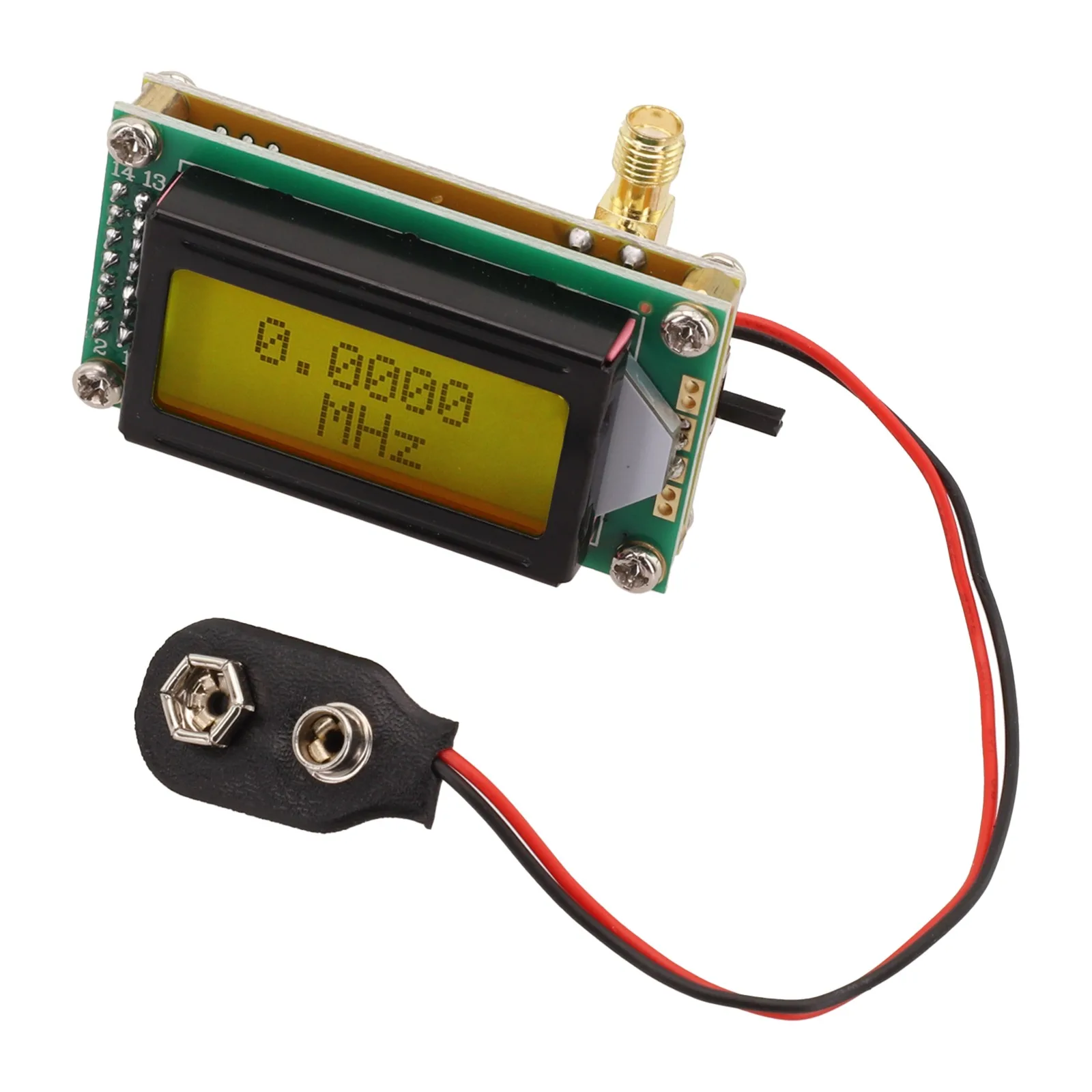 9V Battery Powered For Electronics Hobbyists DIY Frequency Counter Adjustable Accuracy Broadband Measurement Range