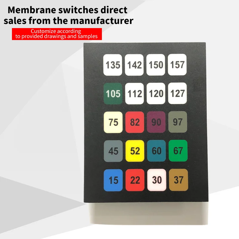 Manufacturer supplies PC nameplate control switch panel convex button conductive PET film button panel