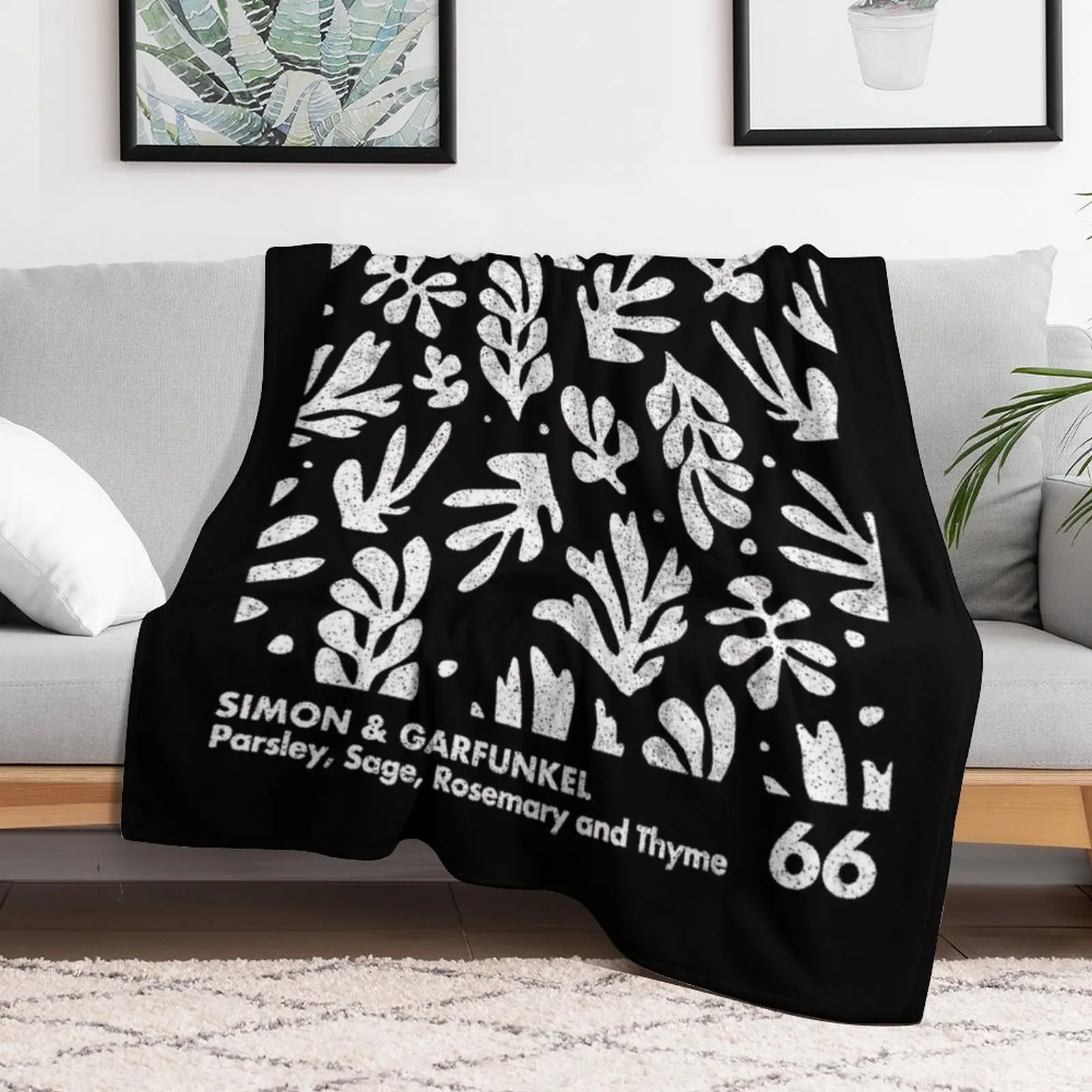 Simon & Garfunkel _ Parsley, Sage, Rosemary and Thyme Throw Blanket Soft Home Decor Blanket for Couch Bedroom