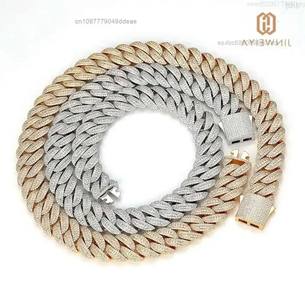 

Новый дизайн, 18 мм позолоченные и посеребренные латунные ожерелья, кубинские цепочки в стиле хип-хоп для мужчин