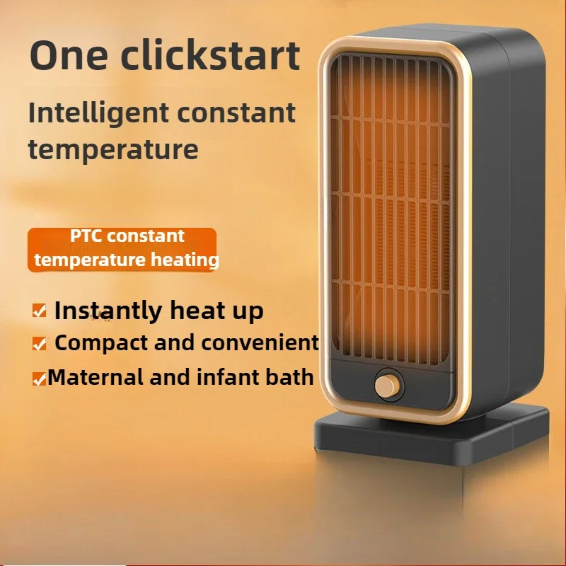 

Вертикальный обогреватель 500 Вт, портативный электрический обогреватель PTC, вентилятор горячего теплого воздуха, быстрый нагрев для домашних печей с подогревом комнаты