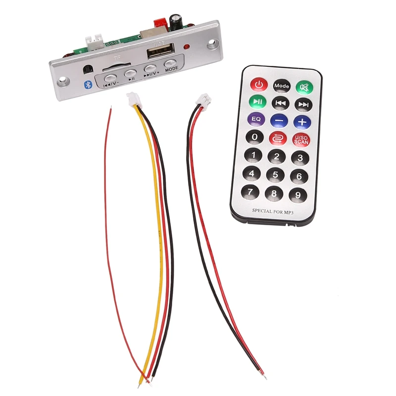Carte Décodeur Audio, USB MP3, Bluetooth, avec Télécommande, Support MP3 /USB/TF/LINE IN/FM
