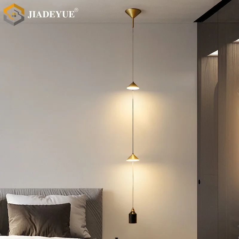 

Modern minimalist hourglass pendant light LED atmosphere light living room bedroom bedside pendant light