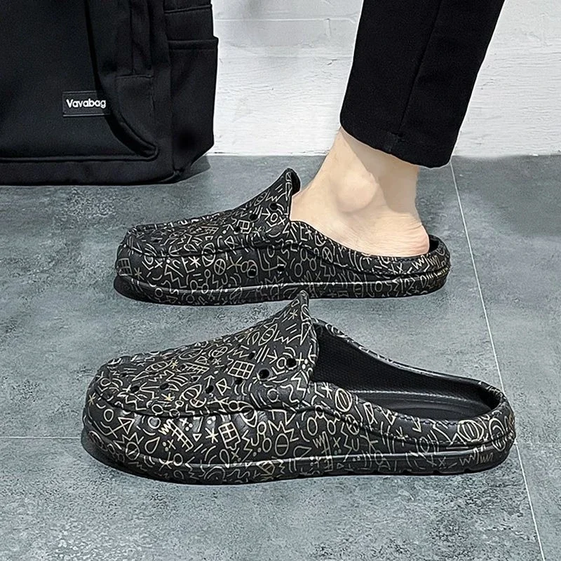 Men's Outdoor Beach Slides - EVA Casual Flat Slippers_voghion.com
