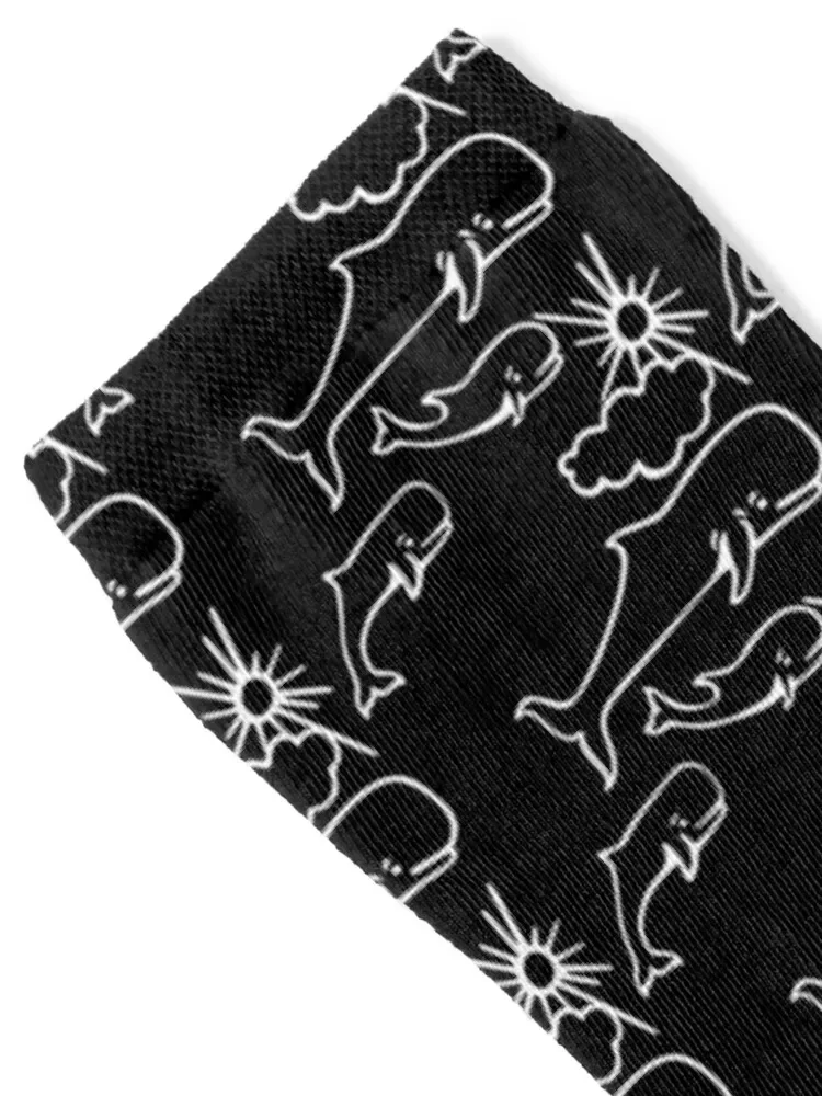 Whales and Sun Tattoo by Robe de Extremoduro Socks funny gifts anti slip football Girl'S Socks Men's