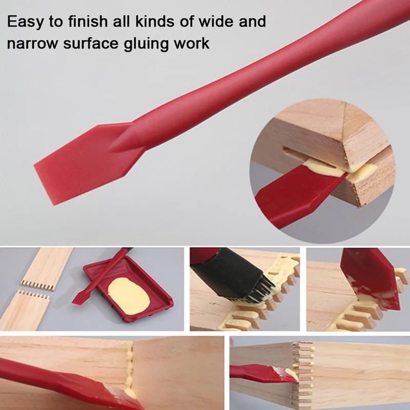 Silicone Brush Woodworking Glue Brush Latex Brush Multifunctional Woodworking Accessories Brush White Glue Brush