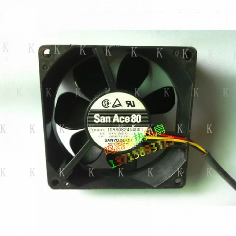 

C 1pcs FOR SANYO 109R0824S4D01 24v 010A 3-wire dual ball fan
