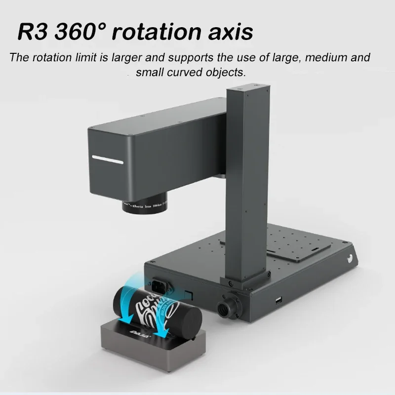 10W Fiber Laser Marking Machine Dual Light All Material Plastic Stainless Steel Coding Machine Automatic Small Metal Carving