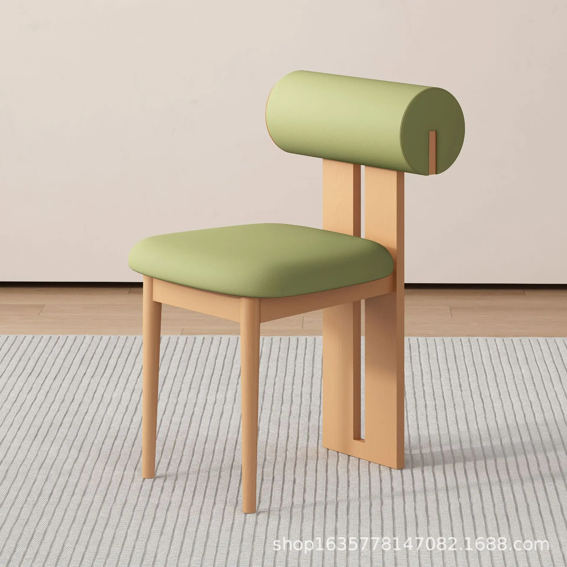 French solid wood dining chairs, hotel restaurant dining chairs, coffee chairs, backrest leisure chairs, dressing chairs