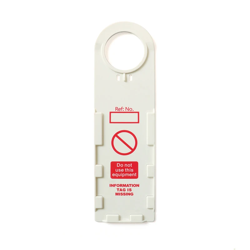 Scaffold Tag Holder Plastic Round tagout Check Note Notice Card Warning Signs Inspection Caution Maintenance Danger Hazard Mark