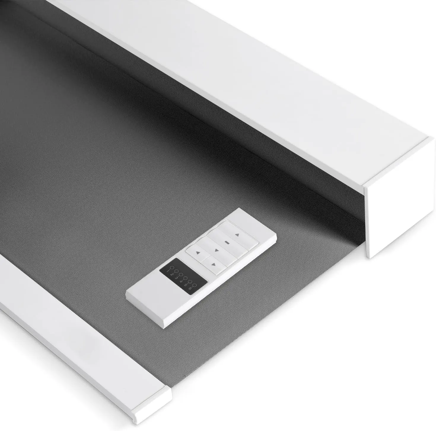 Customized High Quality Gray Color Motorized Cordless Roller Blinds For Windows