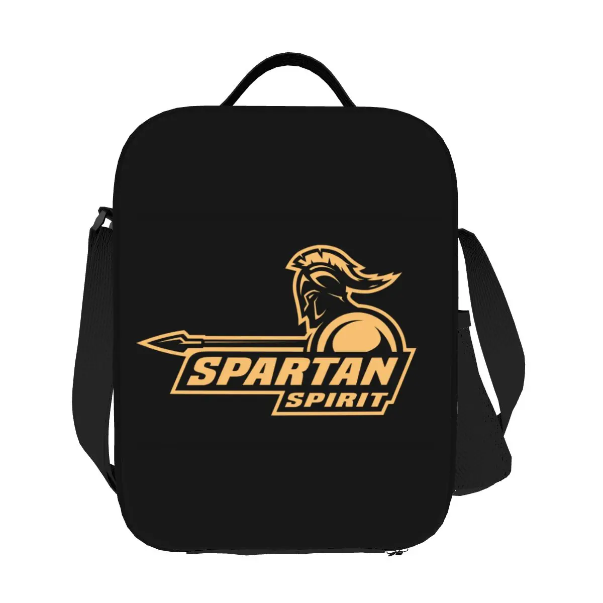 Spartan Spirit Sparta Warrior Thermal Insulated Lunch Bag Portable Lunch Container for Work School Travel Storage Bento Food Box