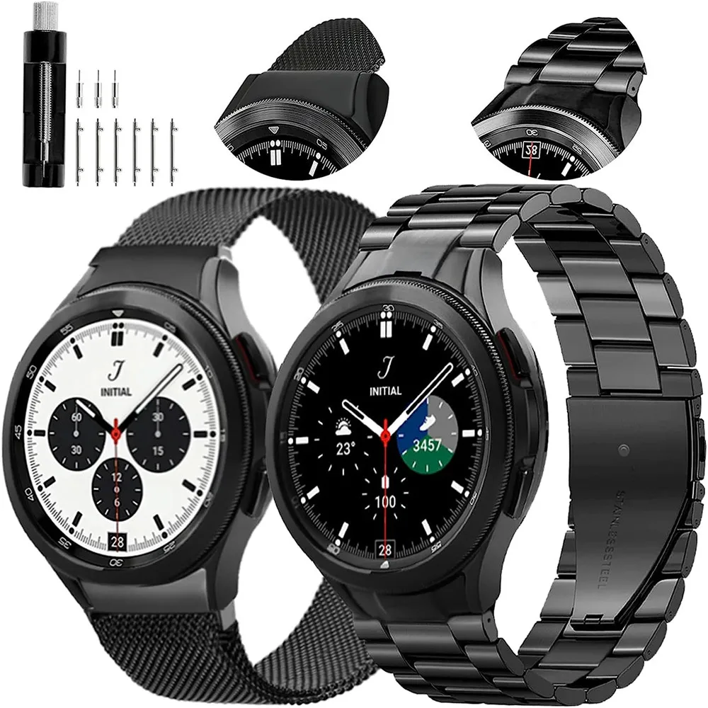 pulseira-de-relogio-de-aco-inoxidavel-masculina-classic-business-band-metal-milanes-solido-samsung-galaxy-6-43mm-47mm
