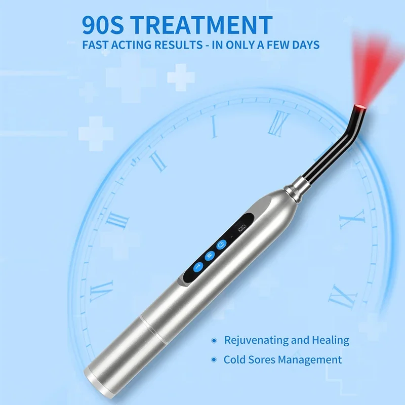 Dispositif de luminothérapie au Laser pour douleurs froides, traitement des douleurs, baguette infrarouge pour la bouche, le nez, les oreilles, les genoux, les mains, la cheville, soins de la peau, 2024
