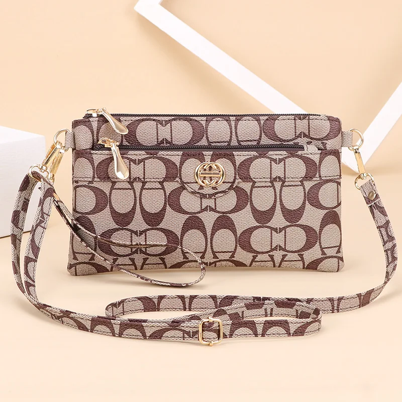 Fashionable Small Square Bag Women's Handbag Crossbody Coin Phone Bag PU Material Retro European Style Daily Match Bag