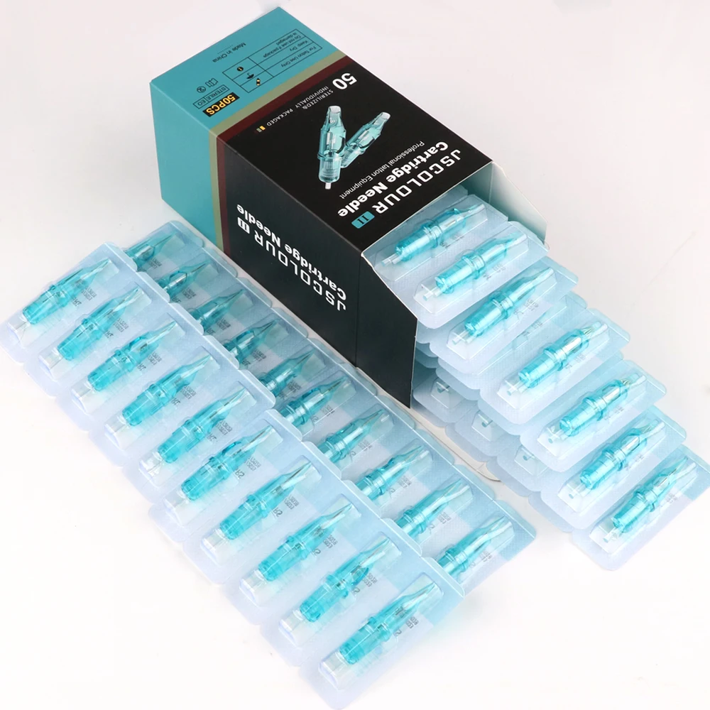 

50PCS Mixed Professional Tattoo Cartridge Needles Disposable Safety Cartridges with Membrane for Body Art Equipment