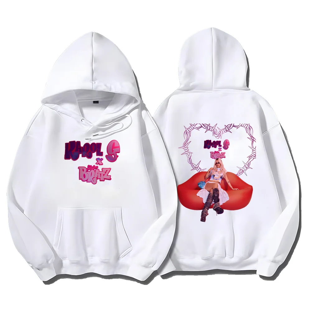 سترات كارول جي براتز بغطاء للرأس موضة 90s Y2k بلوزات نسائية بنمط جديد بلوفرات بناتي حلوة ملابس خريف فضفاضة ملابس خروج