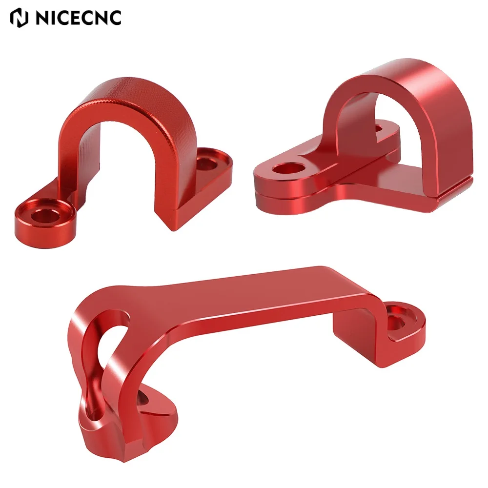 

NICECNC Motorcycle Brake Cable Hose Clamp Kit For Honda CRF450X 2019-2022 CRF450RX 2017-2018 CRF 250R 250RX 450R 450X 450RX 450L