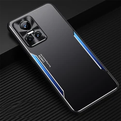 For OPPO Realme GT Neo 3 2 Case Luxury Soft TPU edge + Aluminum alloy shockproof protective Back Cover Case for Realme GT Neo2