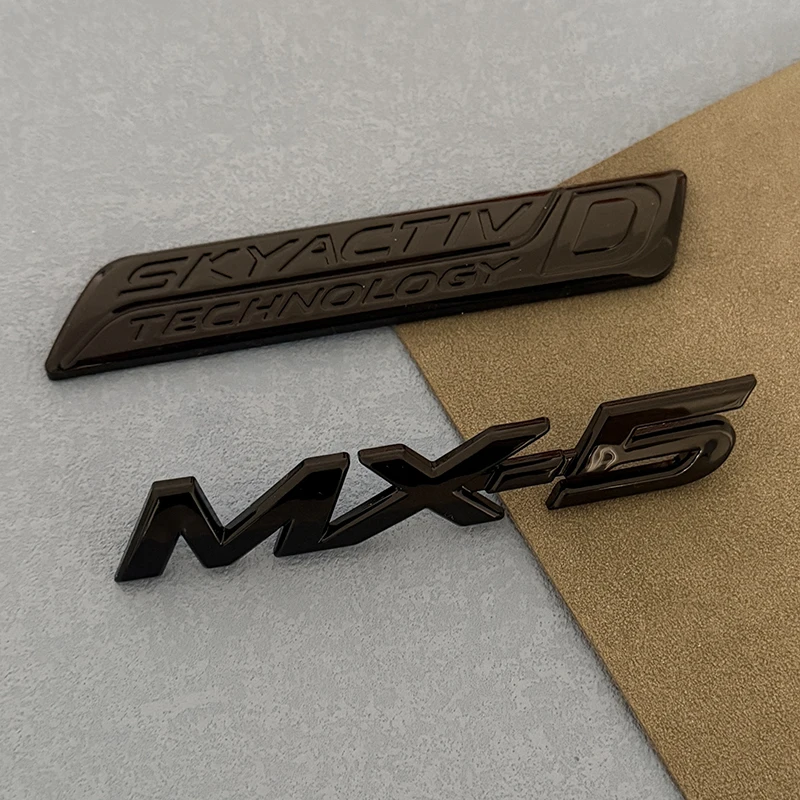 ABS Emblem for Mazda MX-5 ND NCRear Tailgate Badge Decal Creative Modfication SYACTIVD stickerrs  Logo