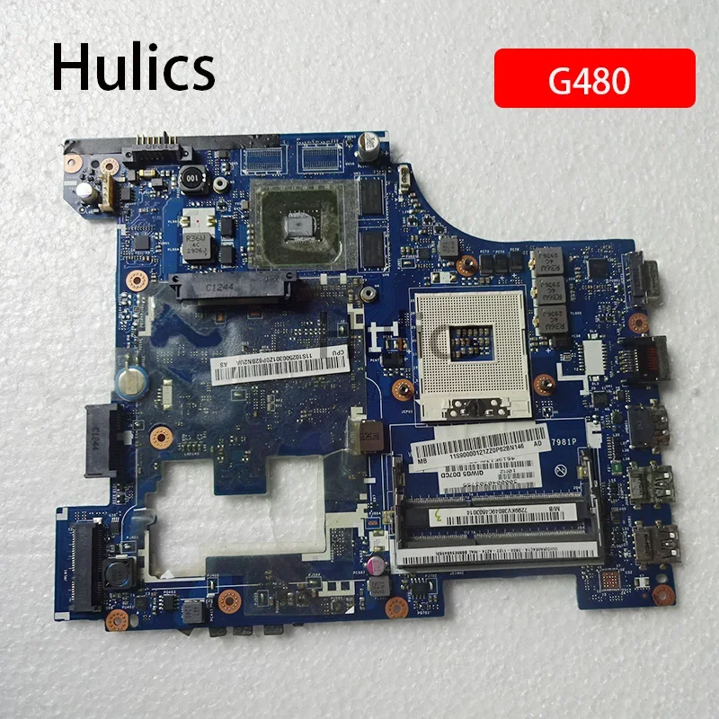 Hulics Used Laptop Motherboard Fit For Lenovo G480 LA-7981P