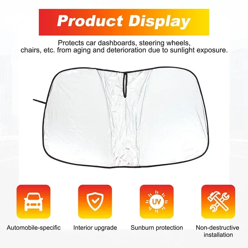 Janela do carro Sun Shade para Ford Escape Kuga 2013-2023, Bloquear Raios UV, Protetor Viseira Solar, Viseira Pára-brisas, Tampa, Filme Pára-sol