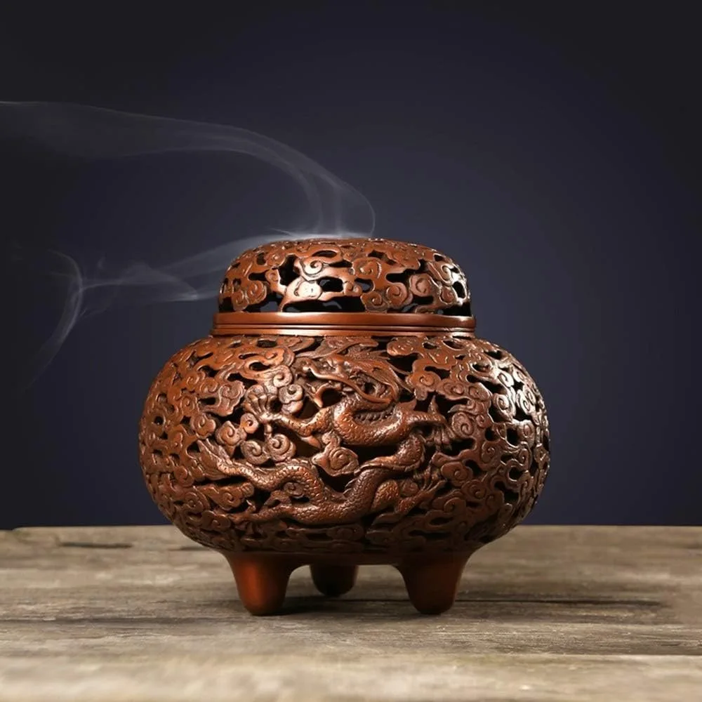 Holders Classical Style Hollow Incense Burner PlateAgarwood Sandalwood Incense Burner Home Buddhist Temple Buddha Ornaments