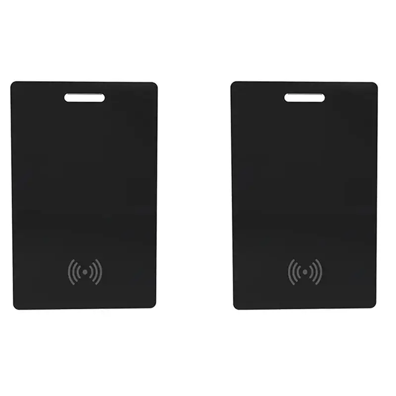 【BRILLIANT 】2X Wireless Charging Smart Track Card Works For Find My Wallet Tracker Phone Finder Ultrathin Mini Locator