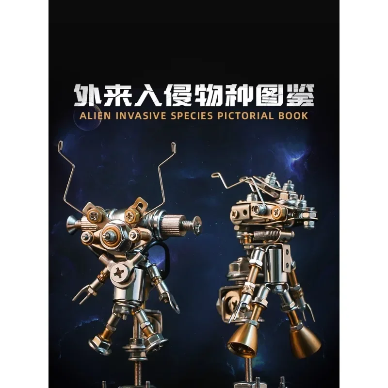 

Chimei creative metal assembled models handmade diy ornaments mecha tide play models