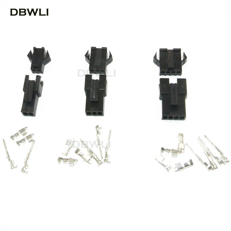 SM2.54 Kits 480pcs  20 sets Kit in box 2p 3p 4p  2.54mm Pitch Female and Male Header Connectors Adaptor