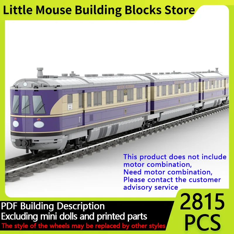 

City Car Model MOC Building Bricks SVT 137 234 High Speed Train Modular Technology Gifts Holiday Assemble Children Toys Suit