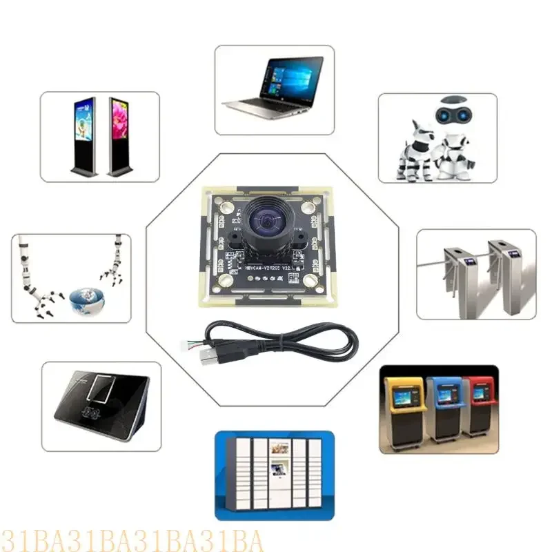 652F Profissional Ov7251 Global Shutter Câmera para imagens rápidas Operação eficiente compatível com Winxp Win7 Win8 Win10