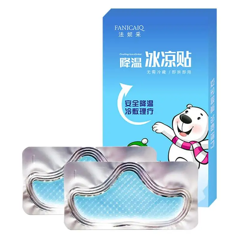 Set Of 4 Kids Instant Cooling Migraine Patches Baby Fever Cooling Patches Cooling Relief For Fever Discomfort And Pain Reduction