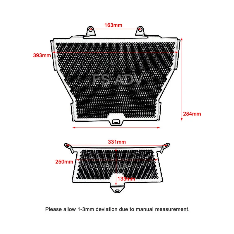 Fit For BMW S1000R 2013-2020 / S1000XR 2015-2019 /S1000RR 2010-2018 2017 Motorcycle Radiator Grille Guard Cover Oil Cooler Guard