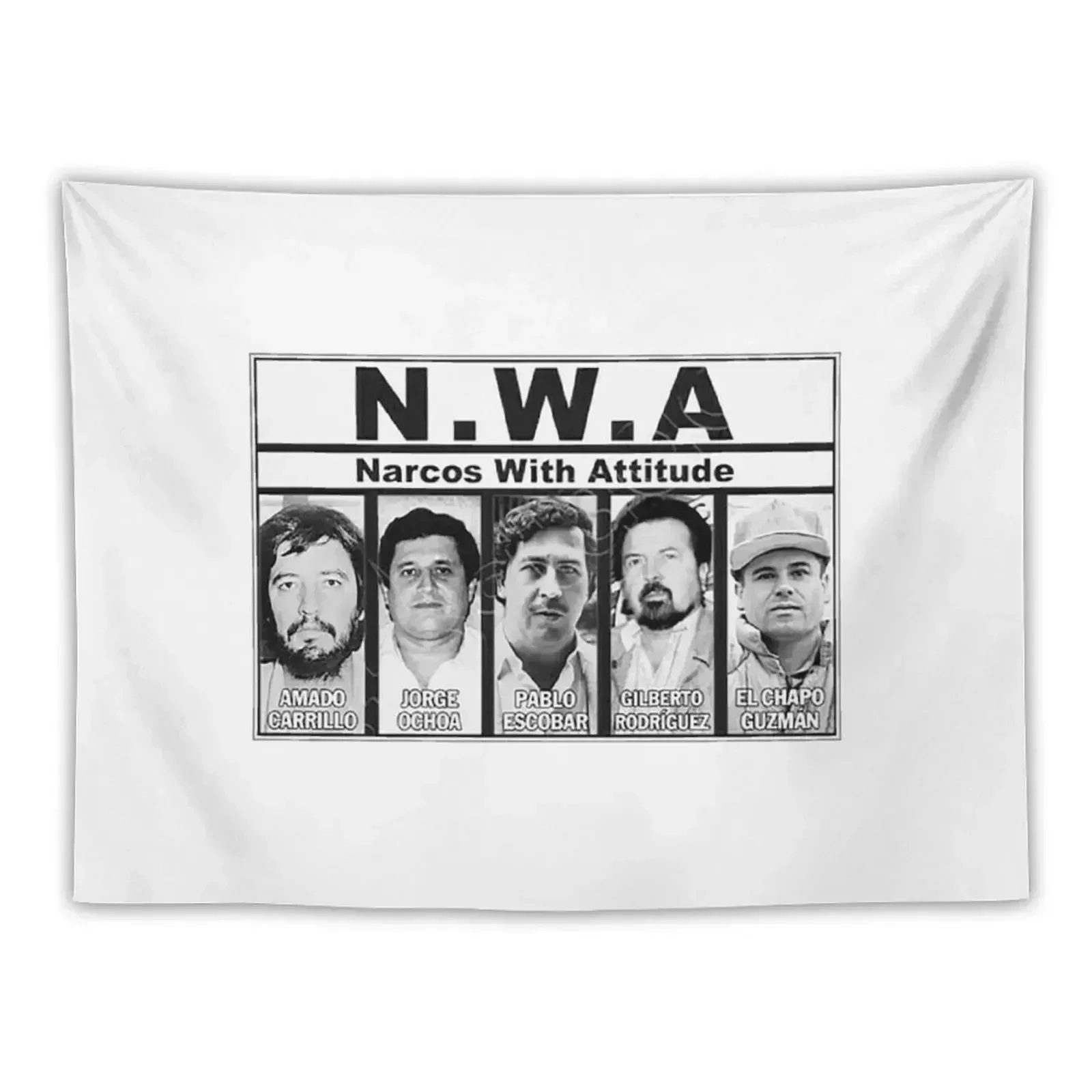 NWA - Narcos With Attitude Tapestry Decor For Bedroom House Decor Tapestry