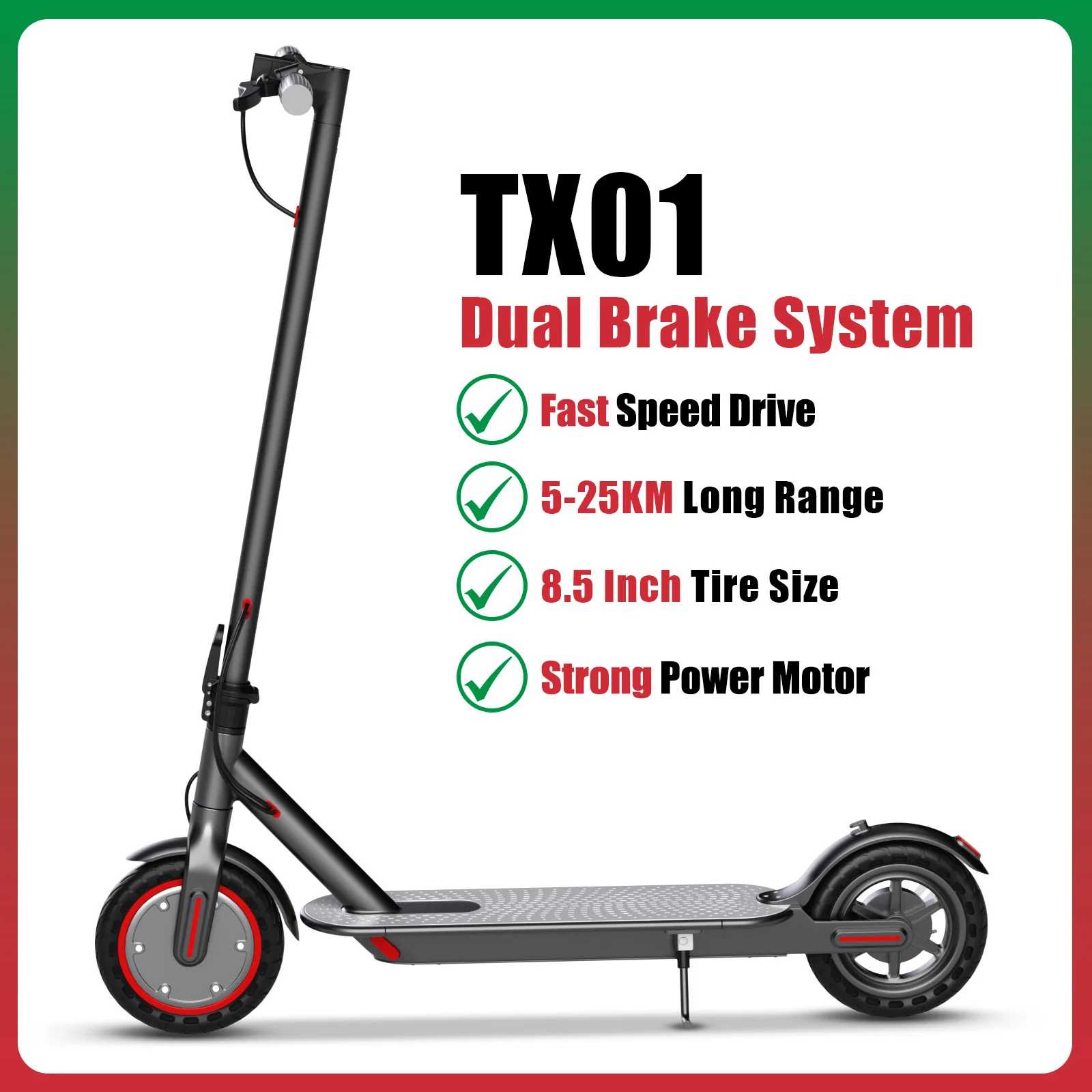 LADPED E1/SPTUYA Scooter Elektrische opvouwbare elektrische step met 36V capaciteit en 8,5 inch explosiebestendige band Ultrasnelle rij snelheid