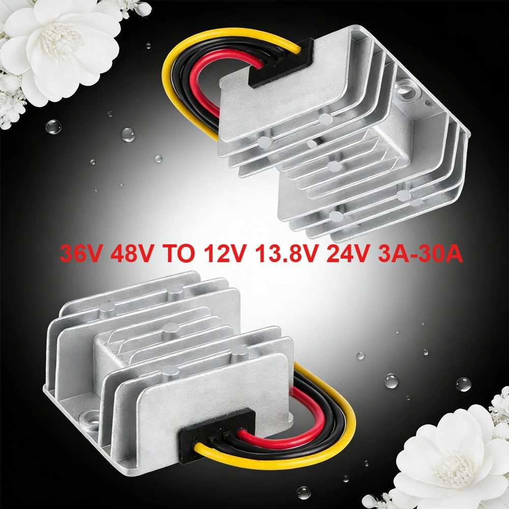 36V/48V to 13.8V/24V/12V 3A 5A 10A 15A 20A 25A 30A Buck DC DC Power Converter RegulatorStep Down Voltage Supply Module For Car