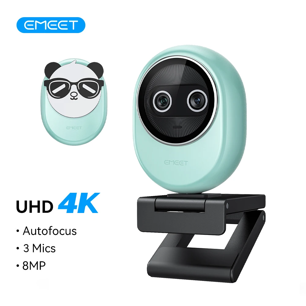 4K Webcam Emeet Dua…