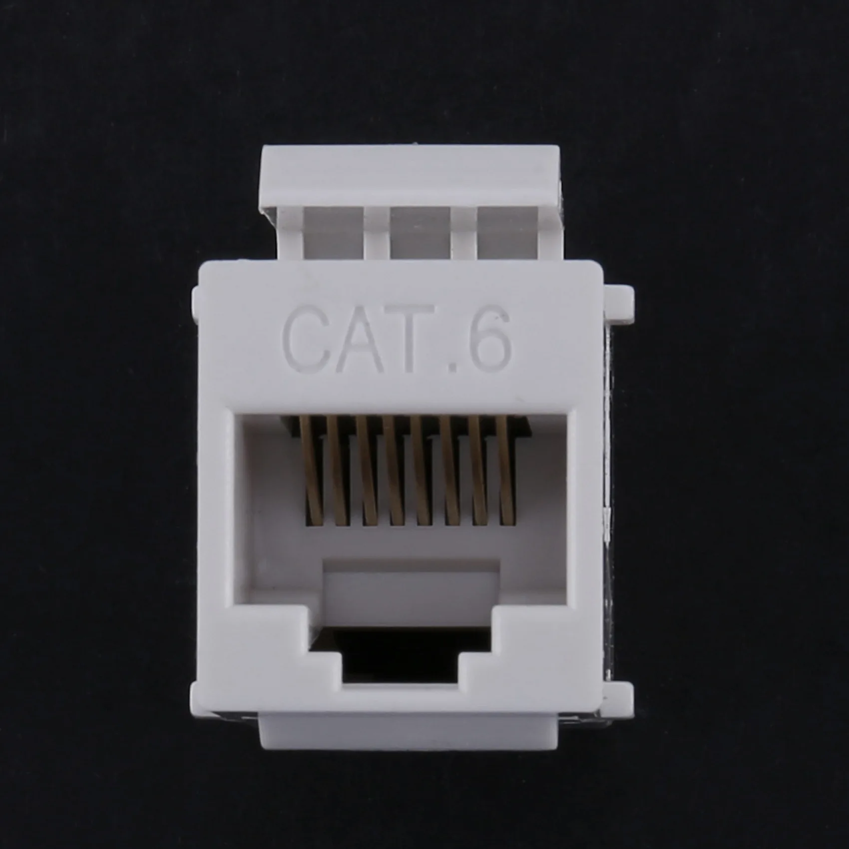 10Pcs RJ45 Connector Keystone Jack Cat6 Extension Coupler Ethernet Network LAN Cat 6 Coupler Jacks Extend Adapter,White image 6