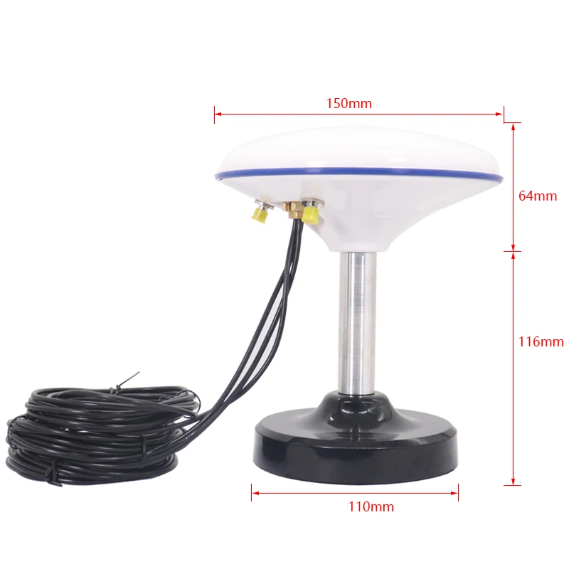 4G 5G GPS BD combination antenna outdoor strong magnetic waterproof base station vehicle receiving antenna 30dbi SMA connector